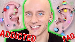 20 Piercings Keloids amp Horror Stories  Piercing FAQ 2  Roly [upl. by Bilek]