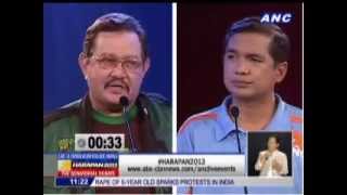 Harapan 2013 Edward Hagedorn Teddy Casiño face off [upl. by Anneehs448]