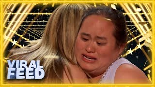 GOLDEN BUZZER VOCALS From Lavender Darcangelos AUDITION  VIRAL FEED [upl. by Ferdinanda812]