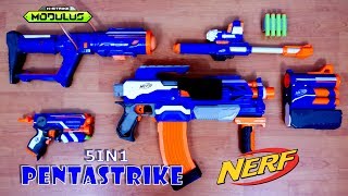 Nerf Modulus PENTASTRIKE  5in1 Blaster [upl. by Suoicul]