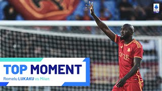 Lukaku’s debut at the Olimpico  Top Moment  RomaMilan  Serie A TIM 202324 [upl. by Aniretak159]