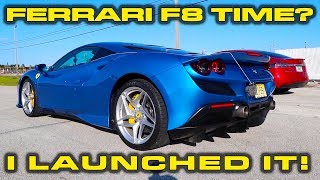 Add a Ferrari to the Garage  Launch control amp Inside look at the 710 HP Ferrari F8 Tributo [upl. by Cori]