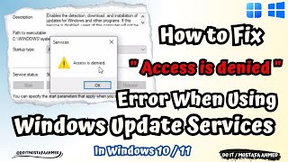 How to Fix quotAccess Is Deniedquot Error When Using Windows Update Service [upl. by Claman]