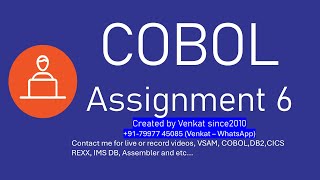 COBOL Assignment 6  Sign Positive Negative values display [upl. by Ebenezer573]