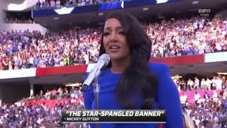 Mickey Guyton  National Anthem  Super Bowl 2022 [upl. by Aikat719]