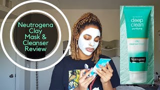 Neutrogena Deep Clean Purifying Clay Cleanser Mask Review [upl. by Yekciv]