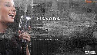 Havana  IU Instrumental amp Lyrics [upl. by Haelhsa]