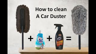 How To Clean A Car Duster [upl. by Aihsit954]