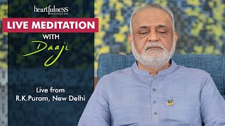 Live Meditation With Daaji  21st March  530 PM IST  RK Puram Ashram  New Delhi  Heartfulness [upl. by Aeirdna]