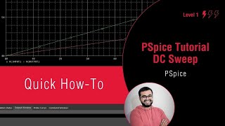 PSpice Simulation Tutorial DC Sweep Analysis [upl. by Vitalis362]