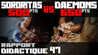 Rapport didactique 47  Sororitas vs Daemons V9 [upl. by Fry]