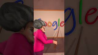 Scary Teacher 3D Learn how to pronounce Google with Miss T [upl. by Anaya]