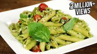 How To Make Pesto Pasta  Penne Pasta With Pesto Sauce  The Bombay Chef  Varun Inamdar [upl. by Myrt]