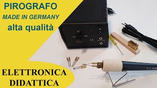 Pirografo professionale La pirografia inizia dalla scelta di un buon pirografo di qualità [upl. by Aicirtel]