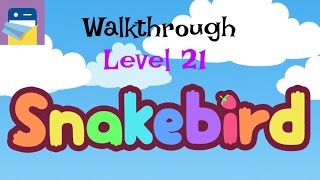 Snakebird Level 21 Walkthrough amp iOS iPhone 6S Gameplay by Noumenon Games [upl. by Eigna]