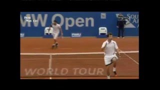 Best racket smash ever  Koellerer vs Petzschner Munich 2010 [upl. by Nylaras]