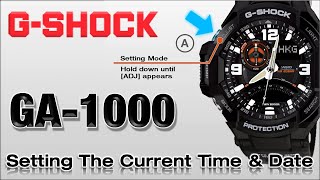 GA1000 GSHOCK 5302 Set Time Date and 1224H Format  Easy Tutorial [upl. by Aiyram258]