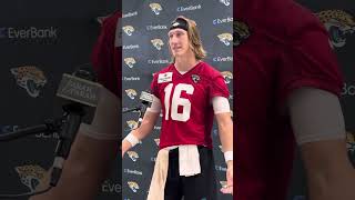 Trevor Lawrence on Jaguars Training Camp [upl. by Ailama78]