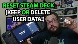 Reimage Steam Deck with via USB with or without losing user data [upl. by Alieka]