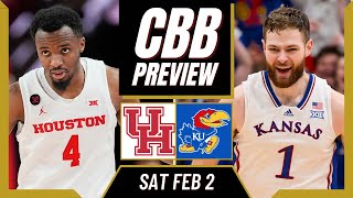 Free CBB Picks Today  HOUSTON at KANSAS 2324 NCAA Basketball Picks and Predictions [upl. by Meerak]