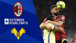 AC Milan vs Hellas Verona Extended Highlights  Serie A  CBS Sports Golazo [upl. by Etheline169]