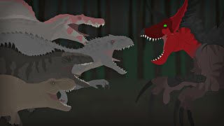 TRex Spino Giga amp IndominusRex VS Ultimasaurus  Jurassic World Battle Animation 33 [upl. by Panchito]