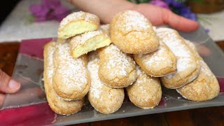 Biscotti similsavoiardicon solo 3 ingredienti delicati e soffici [upl. by Ardisj]