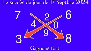 LA CROIX DU JOUR DE 17 SEPTEMBRE 2024 et LE CALCUL DES PIONS FORT POUR GAGNER AU LOTTO [upl. by Eleph]