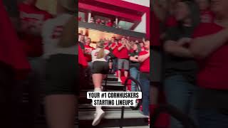 One of the best Husker volleyball traditions huskers nebraska huskernation nebraskavolleyball [upl. by Bluefarb]