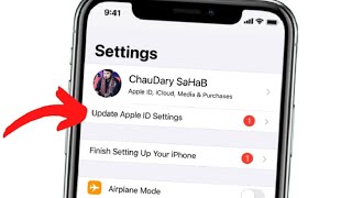 How To Update Apple iD Setting On iPhone  2021 [upl. by Charmain377]