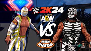 WWE 2K24  Pentagon Jr Vs Mistico  DREAM MATCH AEW [upl. by Alvis]