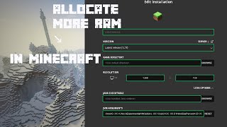 How to addAllocate more RAM in Minecraft119 Tutorial [upl. by Tibbs]