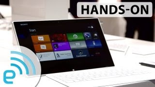 Sony VAIO TAP 11 handson  Engadget at IFA 2013 [upl. by Yasmin793]