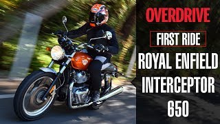 Royal Enfield Interceptor 650 Quick Ride Review  OVERDRIVE [upl. by Ttekcirc917]