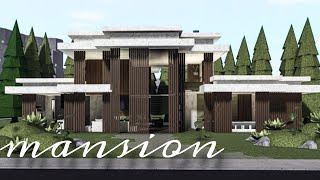 Bloxburg Mansion Modern House  House Build  Roblox [upl. by Nawud]