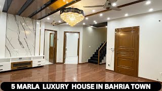 BAHRIA TOWN LHR  5  MARLA BRAND NEW MODERN HOUSE FOR SALE IN BAHRIA TOWN [upl. by Brenner]