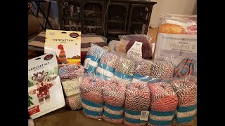 Unboxing video Part 5  Yarn haul Herrschners Black Friday weekend Sales [upl. by Neras]