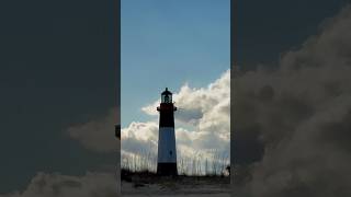 Tybee Island Georgia Lighthouse from North beach in winter [upl. by Eartnoed]