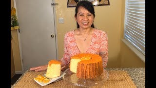 How To make Orange Chiffon CakeBaking Recipes [upl. by Attennhoj393]