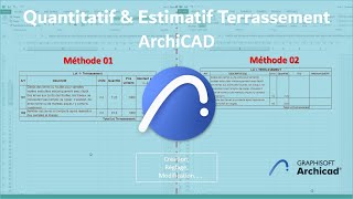 Devis Quantitatif amp Estimatif des Terrassements ArchiCAD [upl. by Scherle]