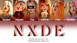 KARAOKE GIDLE 여자아이들  Nxde  Feat YOU [upl. by Nalim]