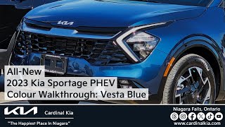 AllNew 2023 Kia Sportage PHEV  Colour Walkthrough Vesta Blue [upl. by Bisset]