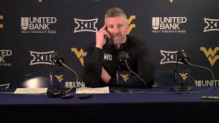 WVU Mens Basketball Josh Eilert Cincinnati Postgame  Jan 31 2024 [upl. by Kerns]