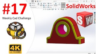 Weekly CAD Challenge 17  solidworks [upl. by Ewolram]