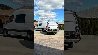 First time towing the nuCamp Tab 320 Boondock with Mercedes Sprinter Van sprintervan tab320 [upl. by Arlen]