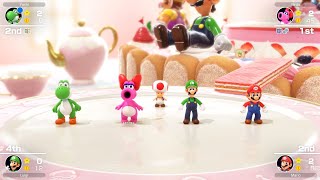 Mario Party Superstars 856 Peachs Birthday Cake Mario vs Luigi vs Birdo vs Yoshi [upl. by Henden510]