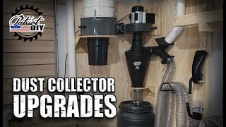 Dust Collector Upgrades  2 Stage Harbor Freight Dust Collection [upl. by Aihtnis]