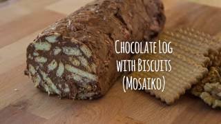 Chocolate Log with Biscuits Mosaiko [upl. by Ardnuhs]