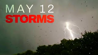 Storm Chasing Highlights  UK Storms May 12 2024 [upl. by Negris]