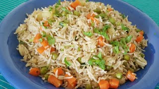 കുക്കറിൽ ഒരു വെജിറ്റബിൾ പുലാവ്  Easy Cooker Vegetable Pulao  Veg Pulao [upl. by Enomar]